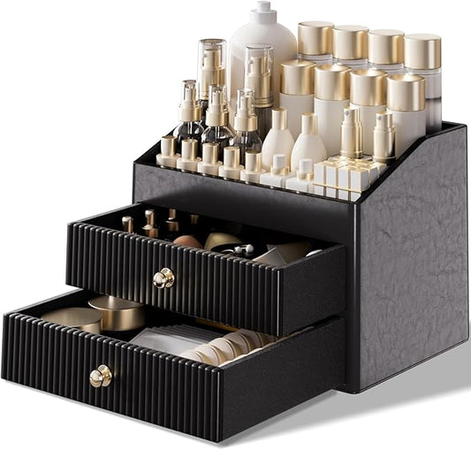 Make up Organizers for Vanity, Leather Makeup organizer for Vanity