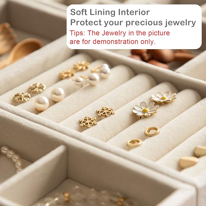 Velvet Jewelry Drawer Organizer Inserts