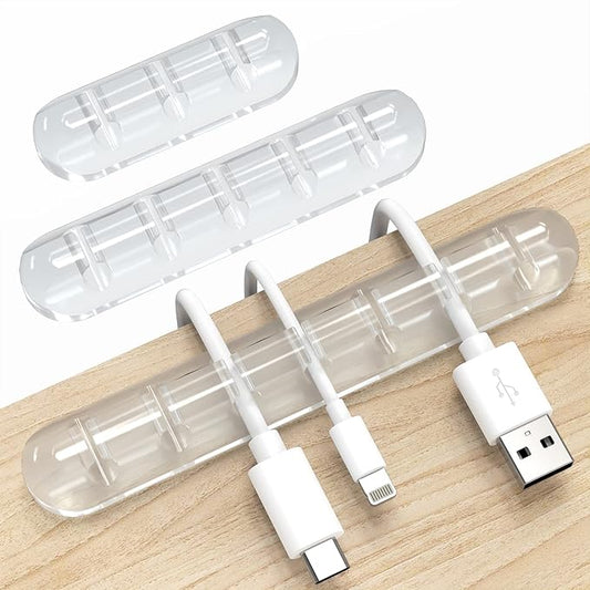 Cord Organizer, Clear Cable Organizer Cord Holder