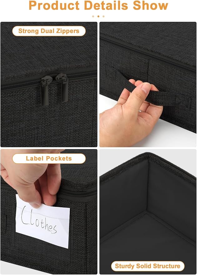 4.5 Inches Tall Under Bed Storage Containers