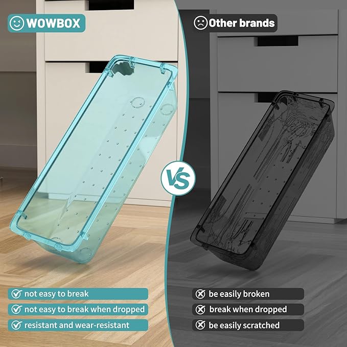 8 PCS Plastic Drawer Organizer Set