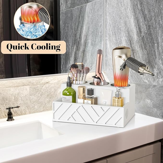 Hair Tool Organizer, Hair Dryer Holder Wall Mounted