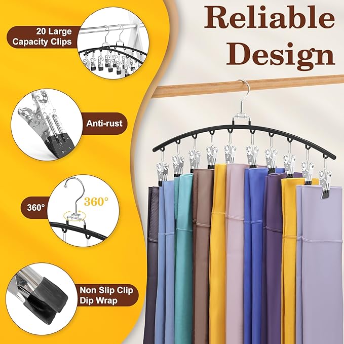 4 Pack Closet Organizers and Storage for Legging