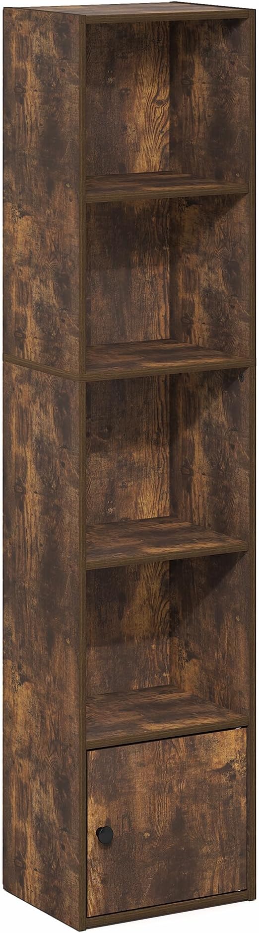 Furinno LUDER Book Shelf, 5-Tier Bookshelf with Open Shelf