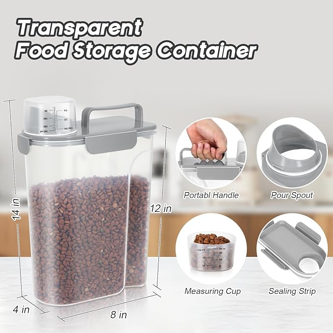 Dog Food Storage Container, Upgraded Large Nozzle BPA-free