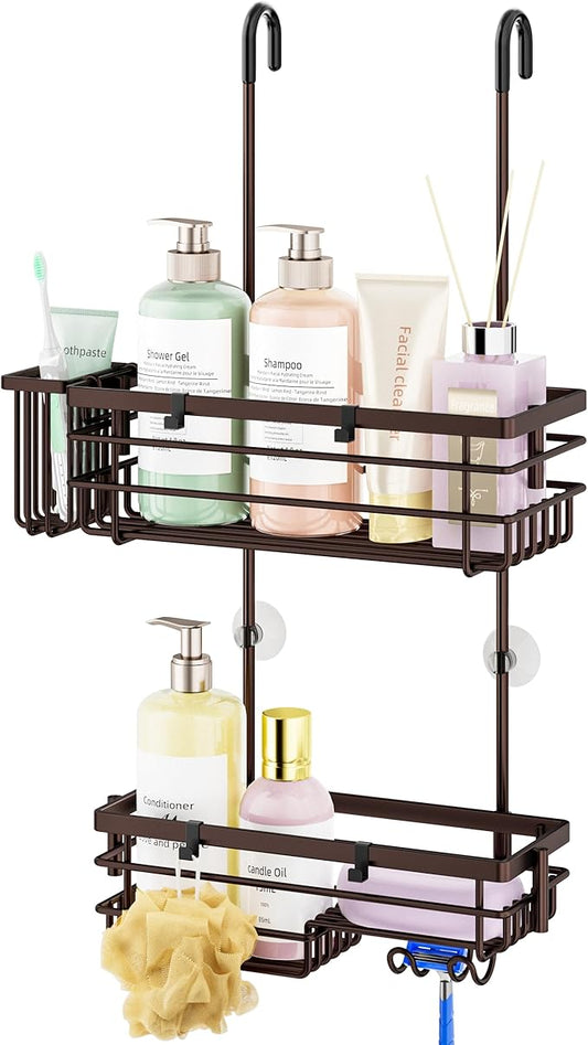 Hanging Shower Caddy Organizer, Bronze