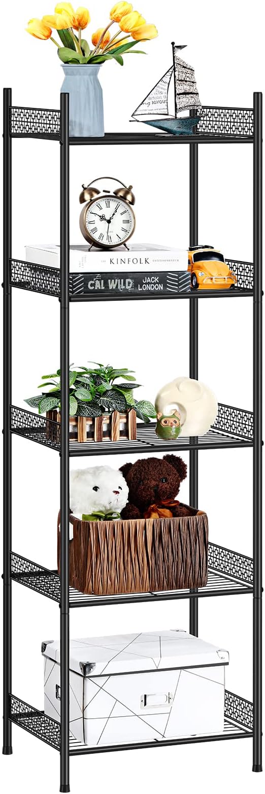 5-Tier Storage Shelf Wire Bathroom Organizers