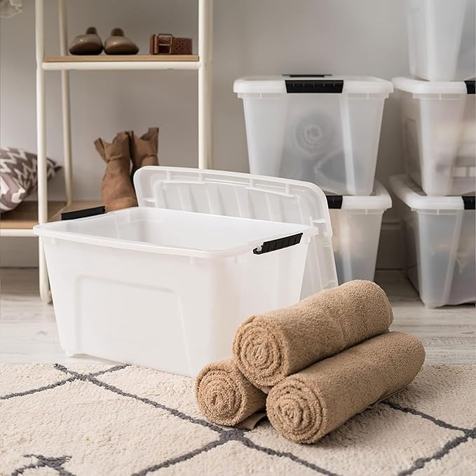 USA 8 Pack Stackable Storage Bin