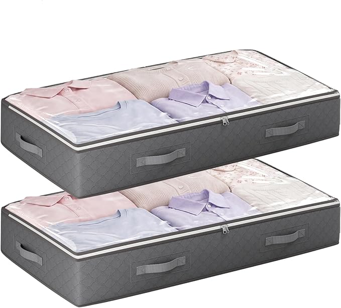 90L Under Bed Storage Containers, 2 Pack