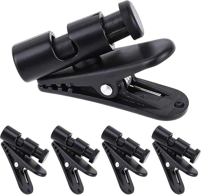 5 Pack Headphone Clips Headset Cable Clips for Earphone Wire Clips Cable Cord Clamp Hooks Collar Clamp Clothing Clips Earphone Winder Earbud Cable Clip Clamp Hooks, Fixing 2-4mm Headphone Wire