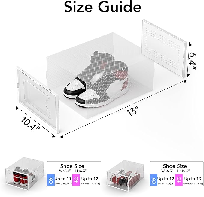 X-Large Shoe Storage Box, White