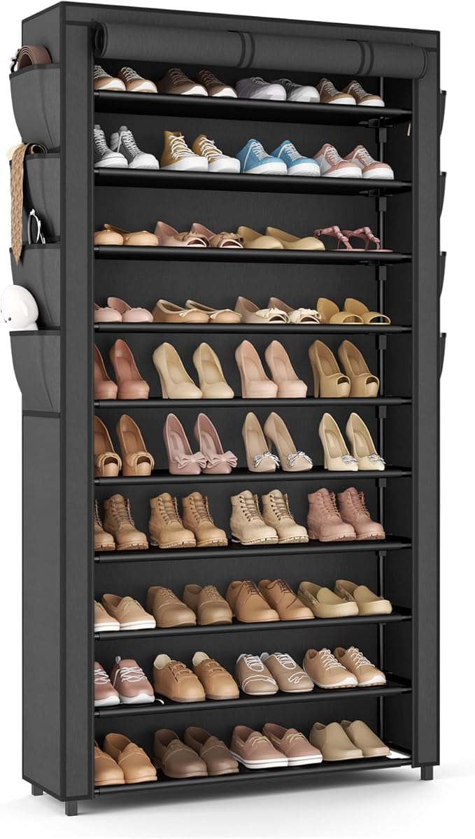 Tall Shoe Rack with Cover, Garage