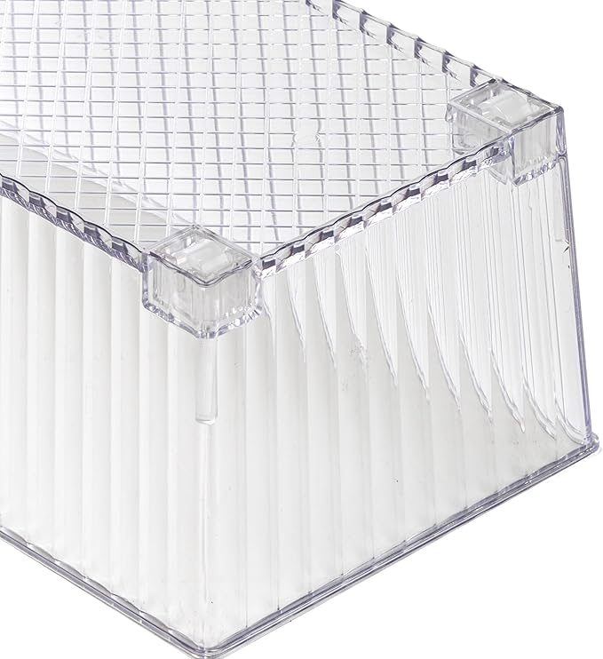 BINO | Plastic Storage Bins with Wheels, Small | THE ROLLER COLLECTION | Clear Storage Bins for Organization | Clear Containers for Pantry | Fridge & Freezer Organizer Bin Cabinet & Pantry Organizers