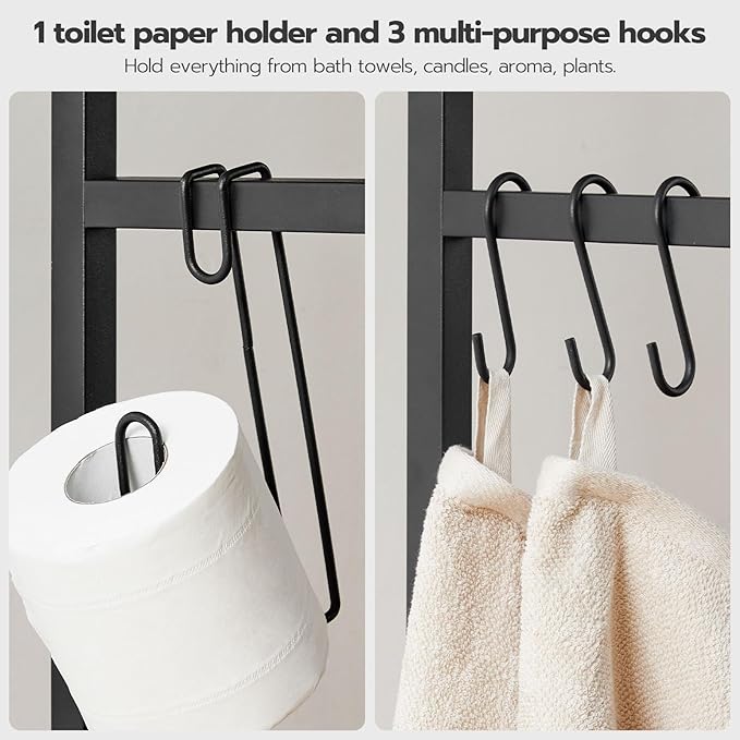 Over-The-Toilet Storage, 2-Tier Bathroom Organizer Over Toilet