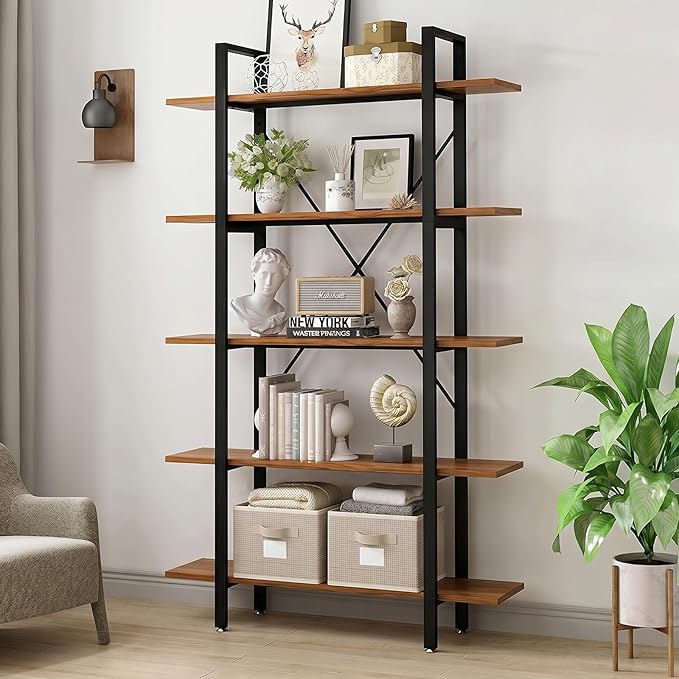 11 Inch Storage Cubes for Organizing, Sturdy Textured Fabric Storage Baskets with Leather Handles & Label Slot, Foldable Closet Shelf Organizer Bins for Clothes, Nursery & Bedroom (4, Beige)