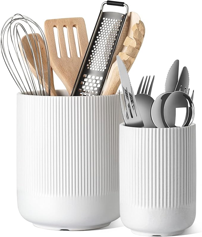 TAUCI Utensil Holder for Kitchen Counter, Kitchen Counter Decor