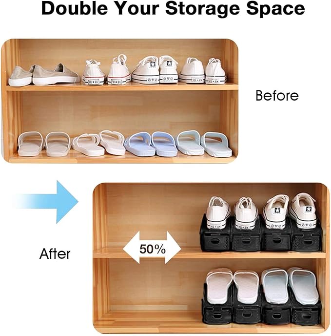 Closet Shoe Organizer, Shoe Storage Organizer Shoe Rack for Closet Organization