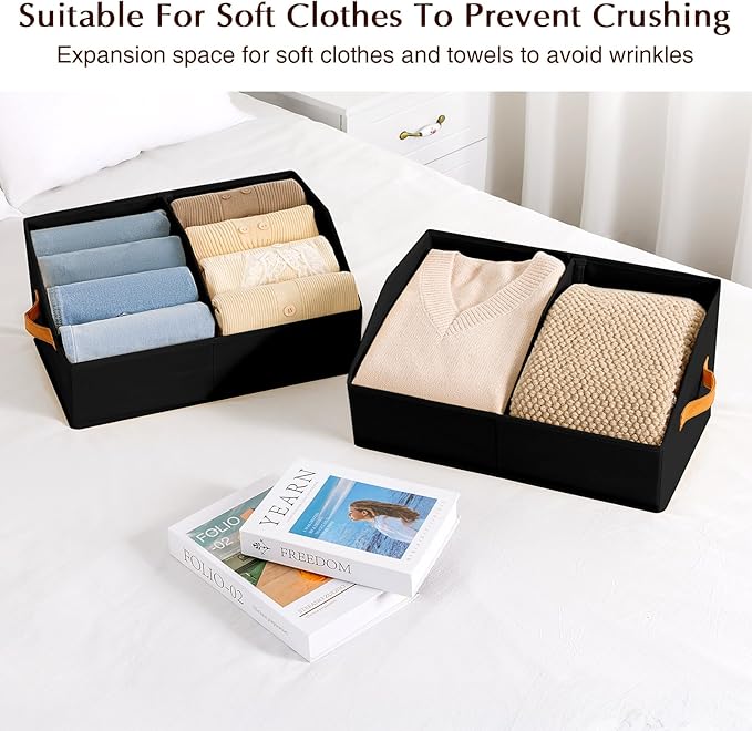 Closet Organizers and Storage Bins, Black
