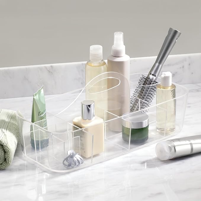 Recycled Plastic Cosmetic Organizer Tote, The Clarity Collection