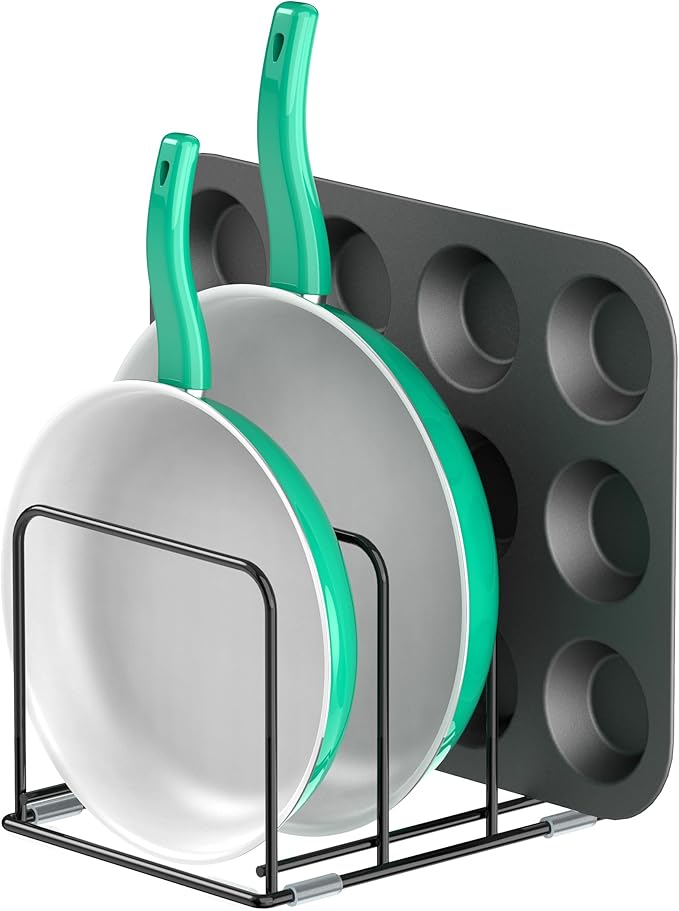 Kitchen Cabinet Organizer, Steel Cookware Rack