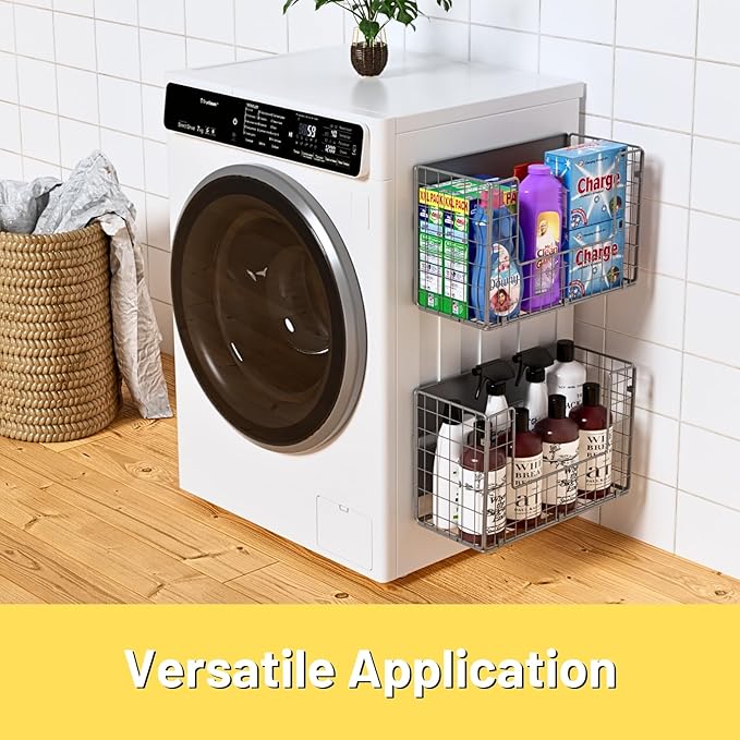 Magnetic Fridge Shelf, Fruit Potato & Onion Storage Bins, 1, Silver