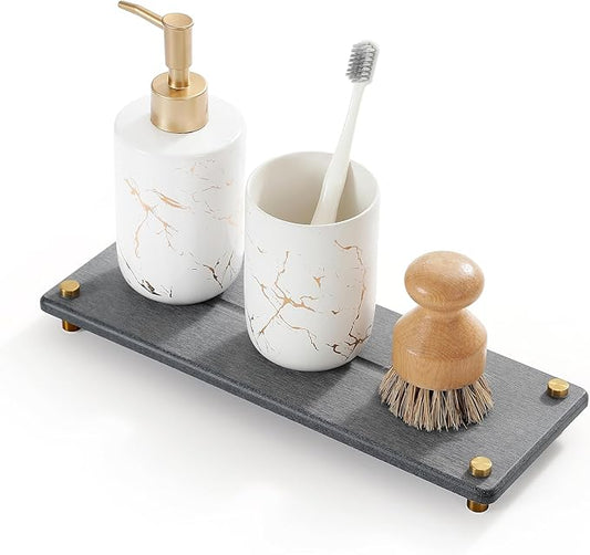 Kitchen Sink Caddy Water Absorbing Stone Drying Tray