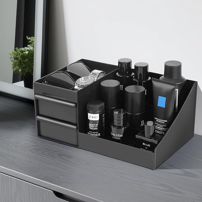 Mens Cologne Organizer, Bathroom Organizer, Perfume Tray, Perfume Stand, Dresser Organizer, Room Decor for Men, Dad Gifts, Gifts for Men，Fathers Day Gift for Dad