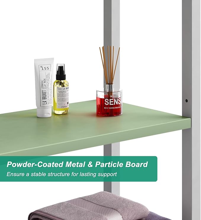 Over-The-Toilet Storage Rack, Avocado Green