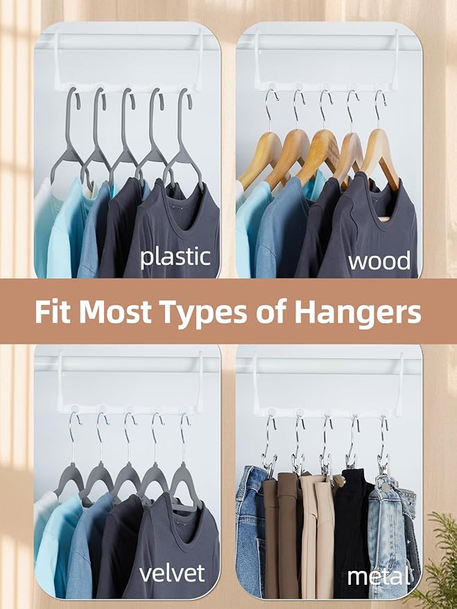 DAY White Magic Space Saving Hangers, Premium Smart Hanger Hooks