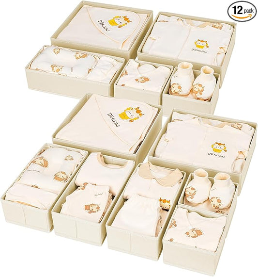 Drawer Organizer Clothes 12 Pack