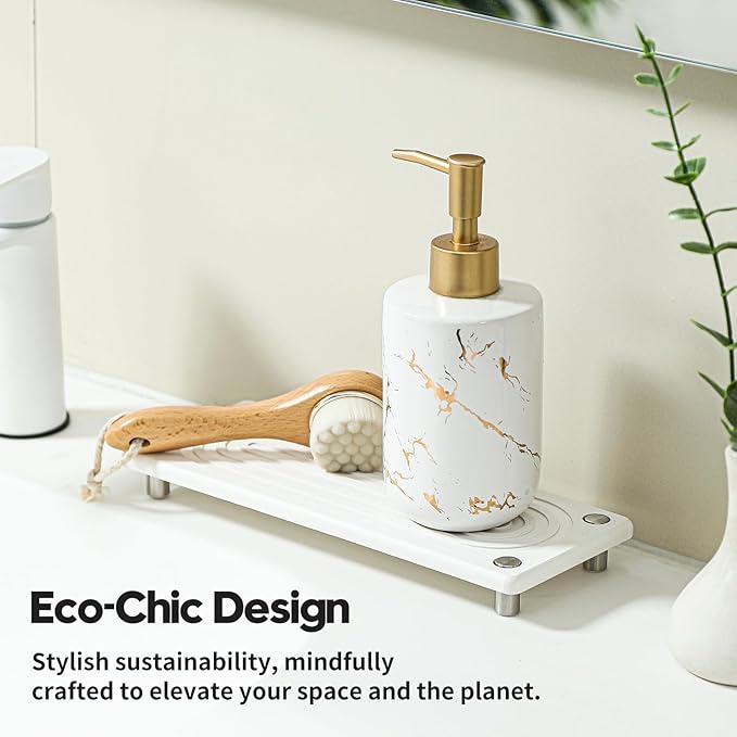 Water Absorbing Stone Sink Caddy, Diatomite Kitchen Sink Organizer