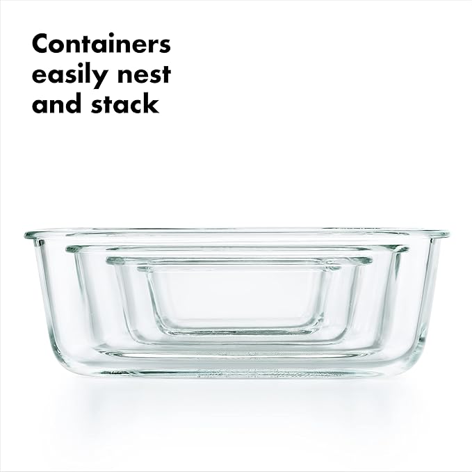 Good Grips 3.5 Cup Smart Seal Glass Rectangle Food Storage Container