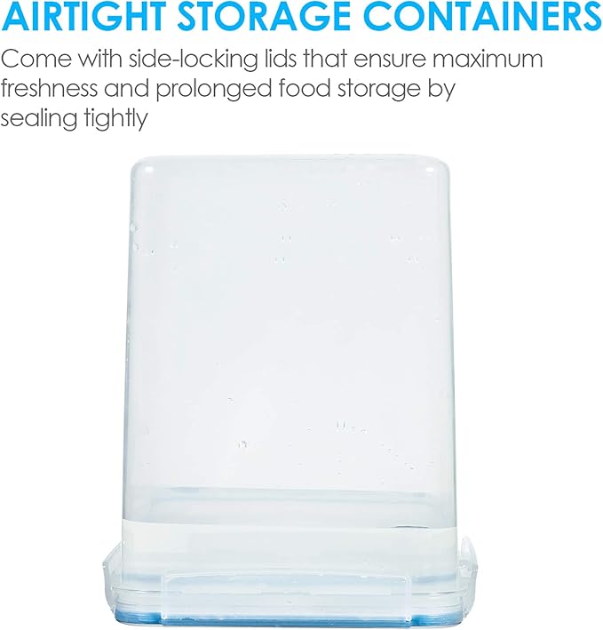 Large Food Storage Containers 5.2L / 175oz, Pack of 2
