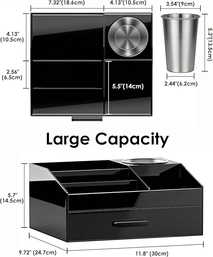 Cologne Organizer with Drawer, Cup