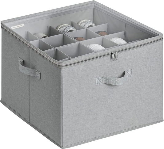 Shoe Organizer for Closet, Fits up to 16 Pairs, Grey