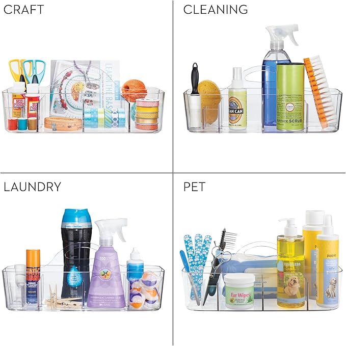 Recycled Plastic Cosmetic Organizer Tote, The Clarity Collection