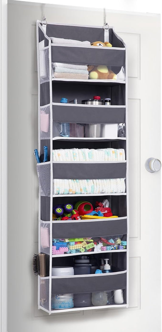 1 Pack Compact Size Over Door Organizer Slim Door Storage for Small-Sized Doors