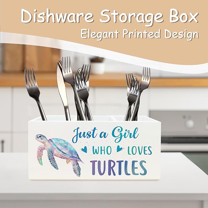Sea Turtle Coastal Pen Holder for Home Office Desk, Sea Turtles Gifts for Women, Beach Office Decor, Beach Turtle Makeup Brush Toothbrush Holder Organizer for Bathroom Desk Accessories