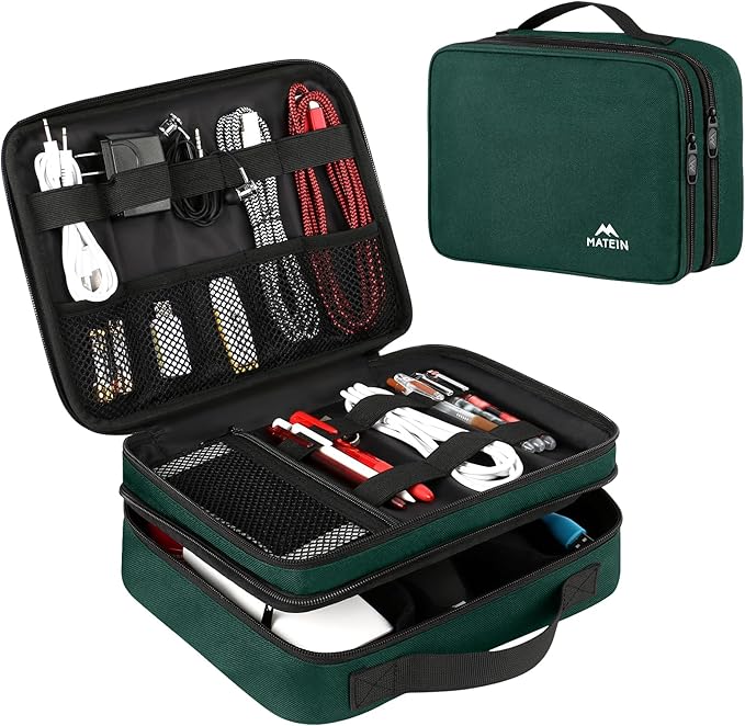 Electronics Travel Organizer, Peacock Blue