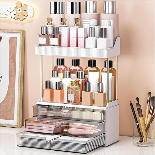 Caktraie Bathroom Organizers and Storage, Grey