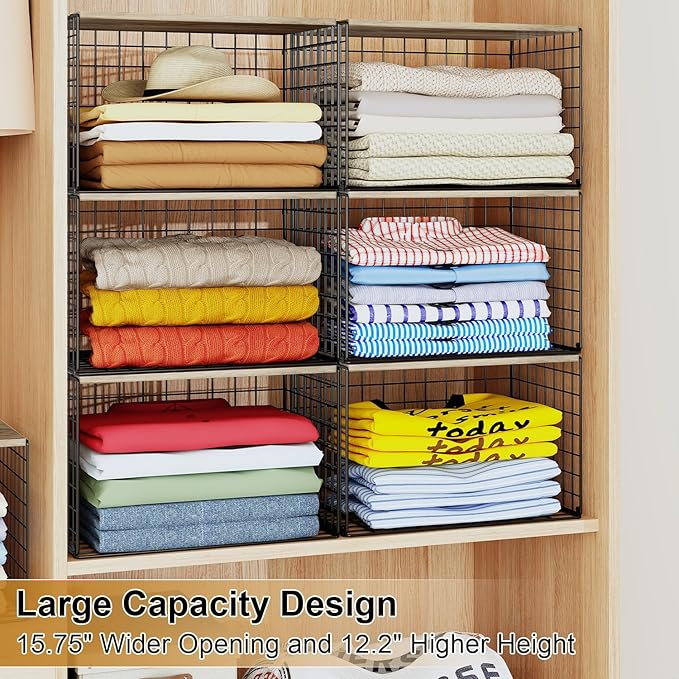 4PCS Wider Closet Organizers and Storage