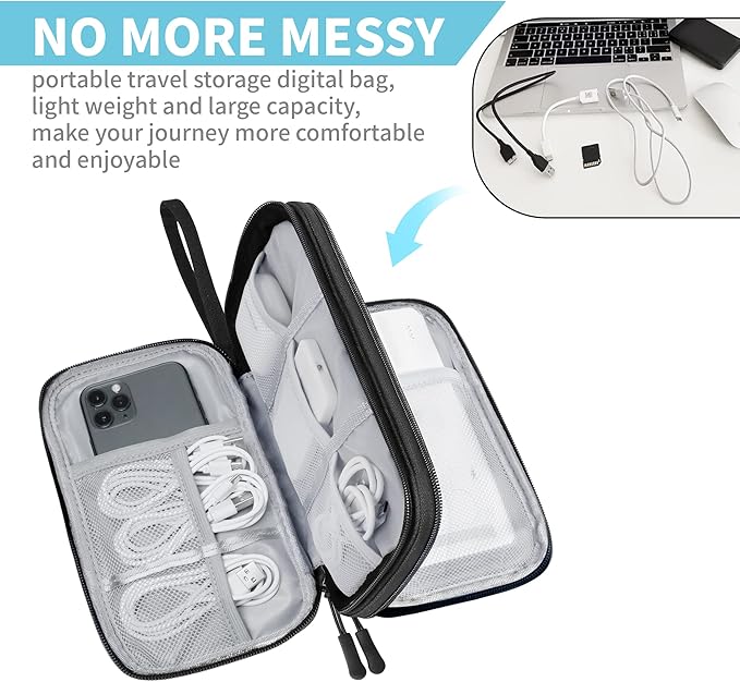 Electronics Organizer Travel Case, SD Card-Black