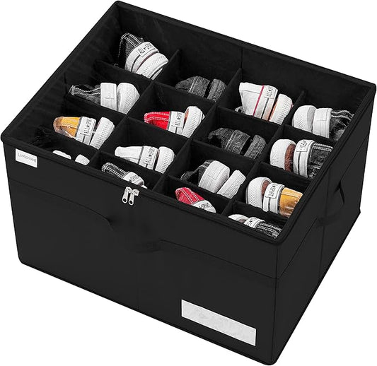 Shoe Storage Organizer, Fits 16 Pairs, Large Shoe Organizer Box for Closet