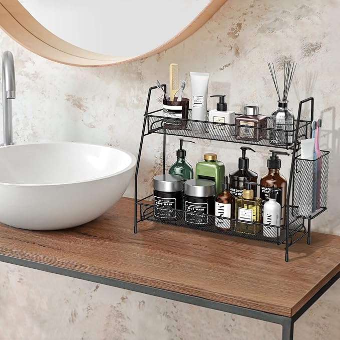 Bathroom Organizer Countertop, Spice Rack Organizer for Cabinet