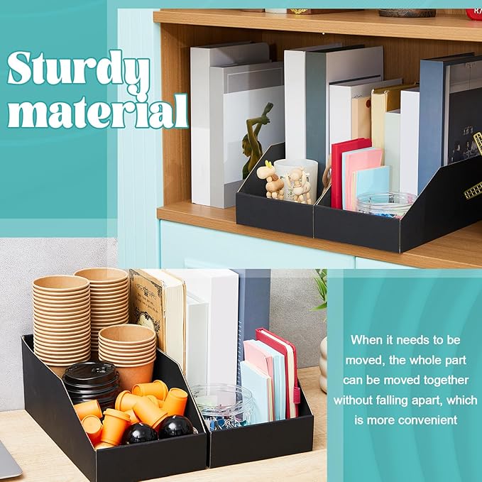 30 Pack 12 x 6 x 4. 5 Inches Cardboard Storage Bins Open Top Bin Boxes