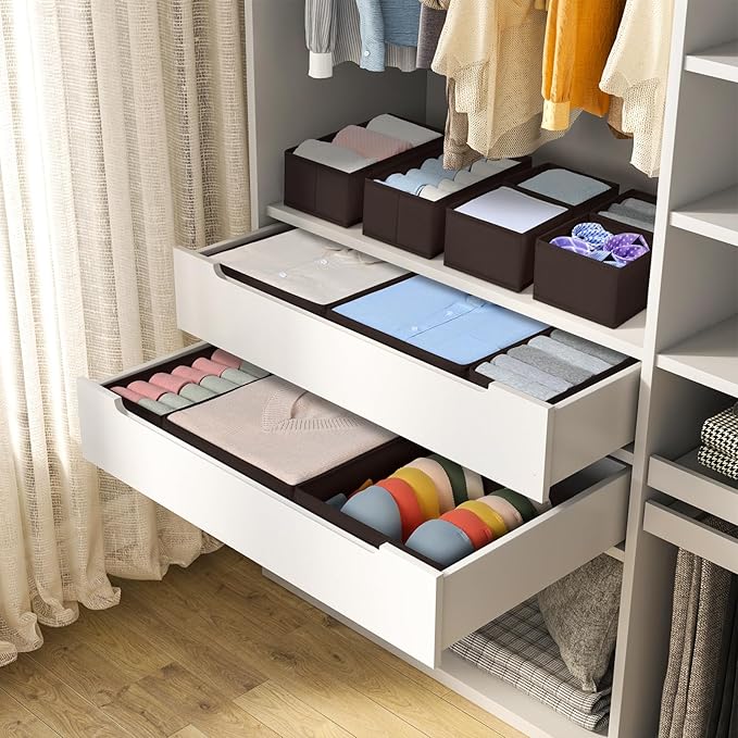 Drawer Organizer Clothes, 12 Pack Underwear Organizer