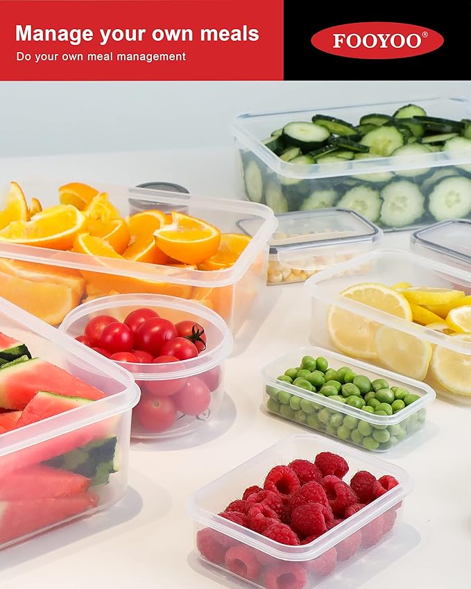 56 Pcs Large Food Storage Containers Set with Lids (28 Containers + 28 Lids)