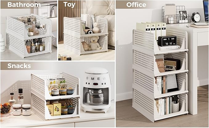 6 Pack Closet Organizers Storage Bins