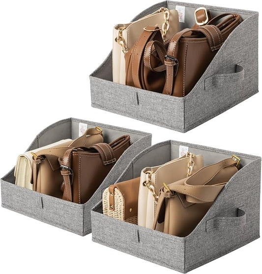 SAYS Trapezoid Storage Bins, Closet Storage Bins, Purse Storage