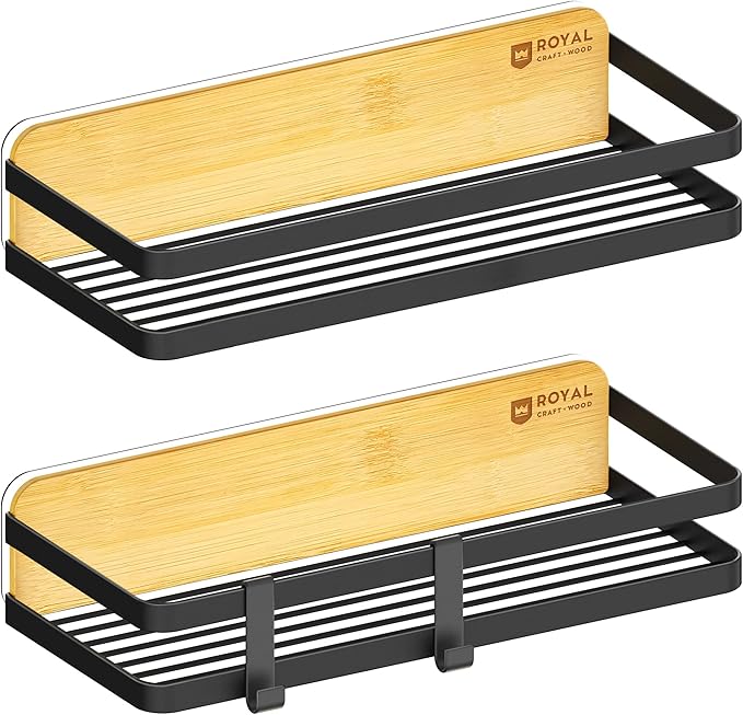 ROYAL CRAFT WOOD Shower Caddy Shelf Organizer